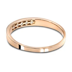 14K Rose Gold Men's Diamond Wedding Ring 0.15ct 5 Stone 11 14K Rose Gold Men's Diamond Wedding Ring 0.15ct 5 Stone -H'Hen Sale Store 14k gold mens diamond wedding ring 015ct p 35165 backro