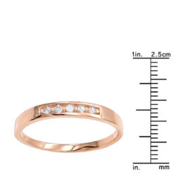 14K Rose Gold Men's Diamond Wedding Ring 0.15ct 5 Stone 13 14K Rose Gold Men's Diamond Wedding Ring 0.15ct 5 Stone -H'Hen Sale Store 14k gold mens diamond wedding ring 015ct p 35165 rulerro