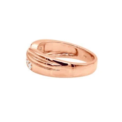 14K Yellow Gold Men's Diamond Wedding Ring 0.21ct 6.7mm -H'Hen Sale Store 14k gold mens diamond wedding ring 021ct p 27410 backro