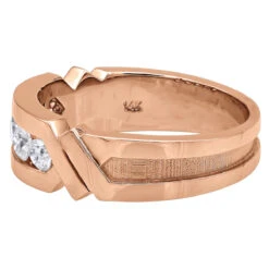 14K White Gold Men's Diamond Wedding Ring 0.75ct 9/32in. (7mm) -H'Hen Sale Store 14k gold mens diamond wedding ring 075ct p 27462 backro