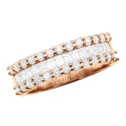 Unique 14K White Gold Men's Diamond Wedding Ring By Luxurman 2.5ct -H'Hen Sale Store 14k gold mens diamond wedding ring 250ct p 35167 rose