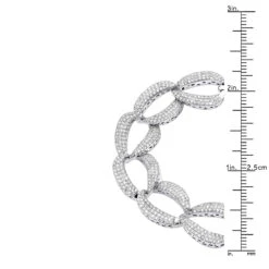 14K White Gold Pave Diamond Chain Link Bracelet For Women 3.75ct By Luxurman 13 14K White Gold Pave Diamond Chain Link Bracelet For Women 3.75ct By Luxurman -H'Hen Sale Store 14k gold pave diamond chain link bracelet for women 375ct by luxurman rulerwh