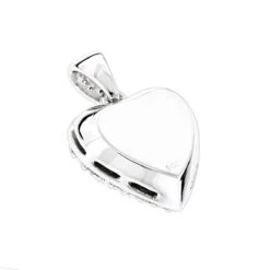 14K White Gold Pave Diamond Heart Pendant 2ct 11 14K White Gold Pave Diamond Heart Pendant 2ct -H'Hen Sale Store 14k gold pave diamond heart pendant 2ct p 27684 backwh
