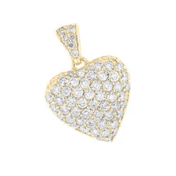 14K White Gold Pave Diamond Heart Pendant 2ct 9 14K White Gold Pave Diamond Heart Pendant 2ct -H'Hen Sale Store 14k gold pave diamond heart pendant 2ct p 27684 ye