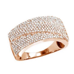 14K White Gold Pave Diamond Wedding Band 0.75ct -H'Hen Sale Store 14k gold pave diamond wedding band 093ct p 41414 ro