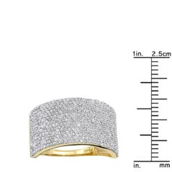 14K Yellow Gold Pave Diamond Wedding Band 1.26ct 11 14K Yellow Gold Pave Diamond Wedding Band 1.26ct -H'Hen Sale Store 14k gold pave diamond wedding band 126ct p 41416 rulerye