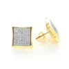 14K Yellow Gold Pave Set Round Diamond Earrings 0.87ct -H'Hen Sale Store 14k gold pave set round diamond earrings 087ct p 35745 1