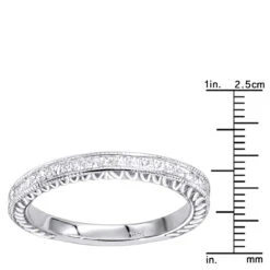 14K White Gold Princess Cut Diamond Wedding Band For Women Vintage Style 0.5ct 13 14K White Gold Princess Cut Diamond Wedding Band For Women Vintage Style 0.5ct -H'Hen Sale Store 14k gold princess cut diamond wedding band for women vintage style 05ct rulerwh