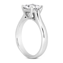 14K White Gold Princess Diamond Solitaire Engagement Ring 0.30ct 11 14K White Gold Princess Diamond Solitaire Engagement Ring 0.30ct -H'Hen Sale Store 14k gold princess diamond solitaire engagement ring 030ct p 23157 back white 20220426