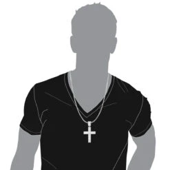 14K White Gold Princess Invisible Diamond Cross Pendant 7.53 -H'Hen Sale Store 14k gold princess invisible diamond cross pendant 753 p 35767 bodwh