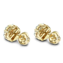 14K White Gold Prong Round Diamond Clusters Earrings 1ct Studs -H'Hen Sale Store 14k gold prong round diamond clusters earrings 100ct p 5812 backye