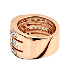 Unique 14K White Gold Right Hand Diamond Ring For Women 3.01ct By Luxurman -H'Hen Sale Store 14k gold right hand diamond ring 301ct p 29764 backro