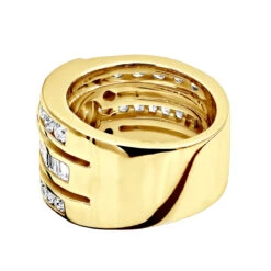 Unique 14K White Gold Right Hand Diamond Ring For Women 3.01ct By Luxurman -H'Hen Sale Store 14k gold right hand diamond ring 301ct p 29764 backye