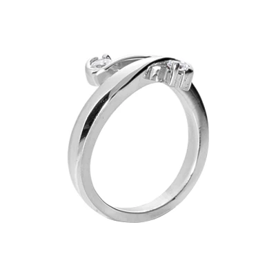 14K White Gold Right Hand Ladies Diamond Ring 0.20ct 5 14K White Gold Right Hand Ladies Diamond Ring 0.20ct - Image 3