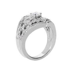 14K White Gold Right Hand Ladies Diamond Ring 0.74ct 8 14K White Gold Right Hand Ladies Diamond Ring 0.74ct -H'Hen Sale Store 14k gold right hand ladies diamond ring 074ct p 29786 back white