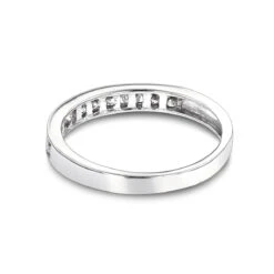 Thin 14K White Gold Round Cut Women's Diamond Wedding Band Ring 0.36ct -H'Hen Sale Store 14k gold round cut diamond wedding band ring 036ct p 5831 backwh