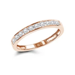 Thin 14K White Gold Round Cut Women's Diamond Wedding Band Ring 0.36ct -H'Hen Sale Store 14k gold round cut diamond wedding band ring 036ct p 5831 ro