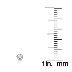 14K White Gold Round Diamond Bezel Stud Earrings 0.40ct -H'Hen Sale Store 14k gold round diamond bezel stud earrings 040ct p 6936 rulerwh
