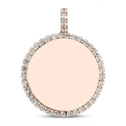 14K White Gold Round Diamond Circle Pendant 0.40ct -H'Hen Sale Store 14k gold round diamond circle pendant 040ct p 27301 rose 20220426