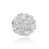 14K White Gold Round Diamond Cluster Pendant For Women 0.5ct -H'Hen Sale Store 14k gold round diamond cluster pendant 049ct p 27349 wh
