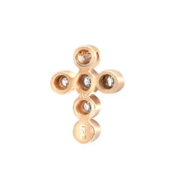 14K Rose Gold Round Diamond Cross Necklace 0.60ct By Luxurman 11 14K Rose Gold Round Diamond Cross Necklace 0.60ct By Luxurman -H'Hen Sale Store 14k gold round diamond cross necklace 060ct p 26542 backro