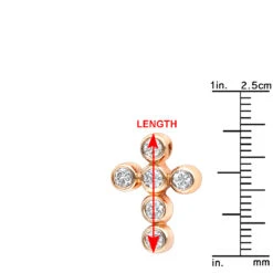 14K Rose Gold Round Diamond Cross Necklace 0.60ct By Luxurman 13 14K Rose Gold Round Diamond Cross Necklace 0.60ct By Luxurman -H'Hen Sale Store 14k gold round diamond cross necklace 060ct p 26542 rulerro