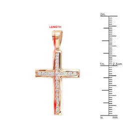 14K White Gold Round Diamond Cross Necklace 1.36ct -H'Hen Sale Store 14k gold round diamond cross necklace 136ct p 26526 rulerro