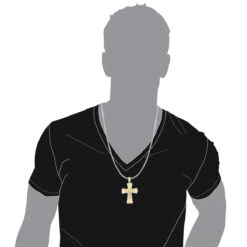 14K Yellow Gold Round Diamond Cross Pendant 1.2ct -H'Hen Sale Store 14k gold round diamond cross necklace 141ct p 26530 bodye