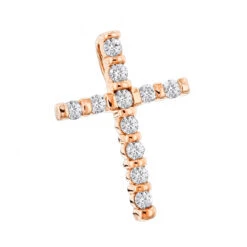 14K Yellow Gold Round Diamond Cross Pendant 0.33ct 14mm 9 14K Yellow Gold Round Diamond Cross Pendant 0.33ct 14mm -H'Hen Sale Store 14k gold round diamond cross pendant 033ct p 26547 ro