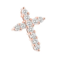 14K White Gold Round Diamond Cross Pendant For Men And Women 0.55ct -H'Hen Sale Store 14k gold round diamond cross pendant 055ct p 26506 ro