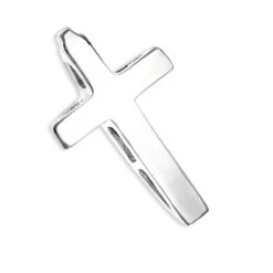 14K White Gold Round Diamond Cross Pendant By Luxurman 0.59ct -H'Hen Sale Store 14k gold round diamond cross pendant 059ct p 26564 backwh