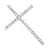 14K White Gold Round Diamond Cross Pendant 0.72ct -H'Hen Sale Store 14k gold round diamond cross pendant 072ct p 6569 wh