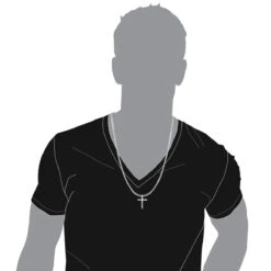 14K White Gold Round Diamond Cross Pendant 1.38ct -H'Hen Sale Store 14k gold round diamond cross pendant 138ct p 6570 bodwh