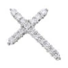 14K White Gold Round Diamond Cross Pendant 1.38ct 2 14K White Gold Round Diamond Cross Pendant 1.38ct -H'Hen Sale Store 14k gold round diamond cross pendant 138ct p 6570 wh