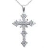 14K White Gold Round Diamond Cross Pendant 1.81ct 1 14K White Gold Round Diamond Cross Pendant 1.81ct -H'Hen Sale Store 14k gold round diamond cross pendant 181ct p 26565 white 20220426