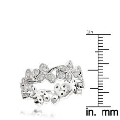 14K White Gold Round Diamond Eternity Band 0.48ct -H'Hen Sale Store 14k gold round diamond eternity band 048ct p 24857 rulerwh