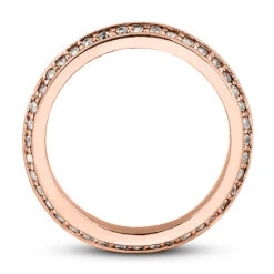 14K White Gold 2 Row Round Diamond Eternity Band 0.80ct -H'Hen Sale Store 14k gold round diamond eternity band 080ct p 24859 additional rose