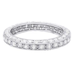 14K Yellow Gold Round Diamond Eternity Band 0.90ct -H'Hen Sale Store 14k gold round diamond eternity band 090ct p 24910 back white