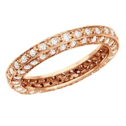 14K Yellow Gold Round Diamond Eternity Band 0.90ct -H'Hen Sale Store 14k gold round diamond eternity band 090ct p 24910 rose