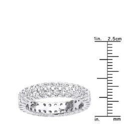14K White Gold Round Diamond Eternity Band 1.74ct 12 14K White Gold Round Diamond Eternity Band 1.74ct -H'Hen Sale Store 14k gold round diamond eternity band 174ct p 24850 rulerwh