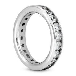 14K White Gold Round Diamond Eternity Band 2.20ct 14 14K White Gold Round Diamond Eternity Band 2.20ct -H'Hen Sale Store 14k gold round diamond eternity band 220ct p 24825 back white 20220426