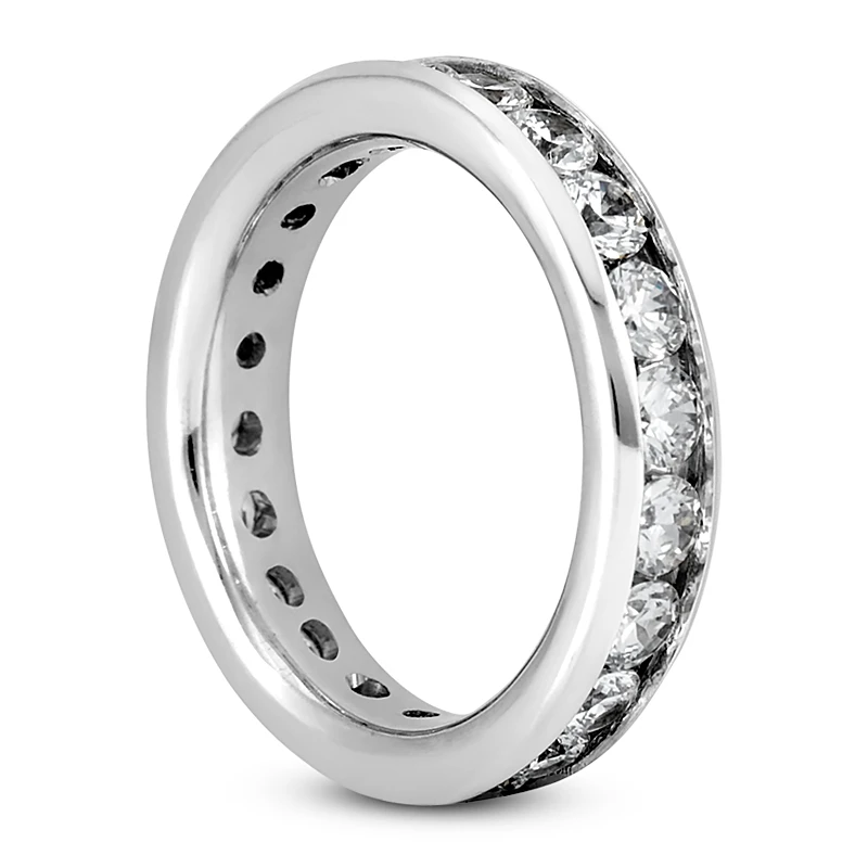 14K White Gold Round Diamond Eternity Band 2.20ct 6 14K White Gold Round Diamond Eternity Band 2.20ct - Image 4