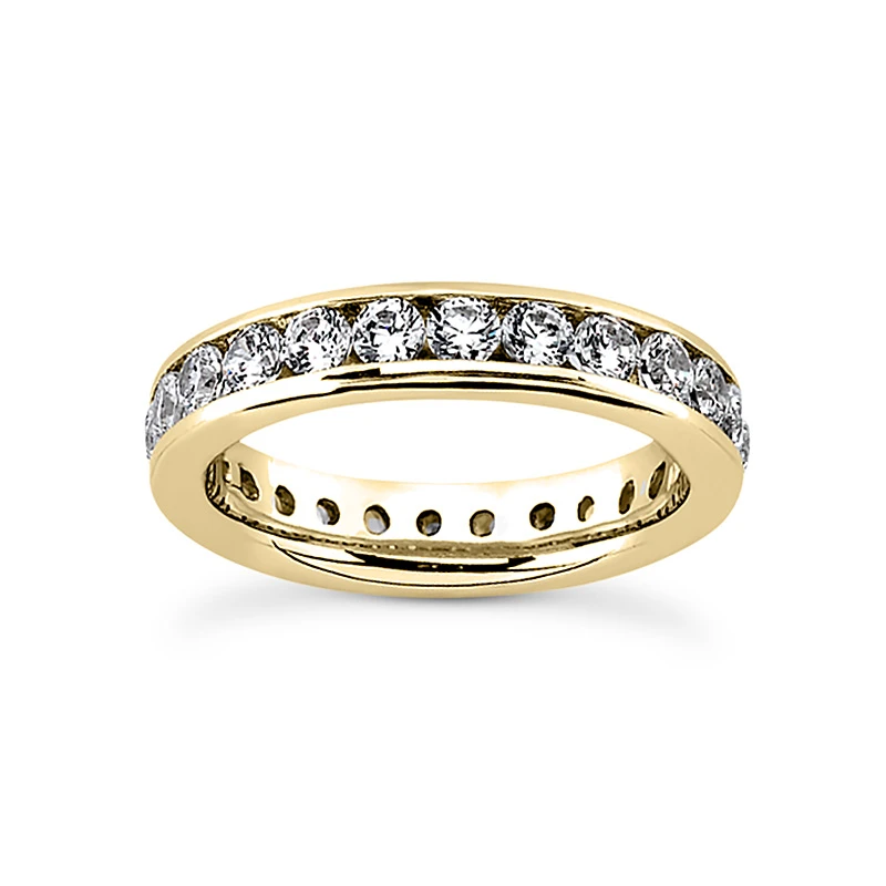 14K White Gold Round Diamond Eternity Band 2.20ct 4 14K White Gold Round Diamond Eternity Band 2.20ct - Image 2