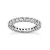 Thin 14K White Gold Round Diamond Eternity Band 5.60ct