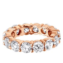 14K White Gold Round Diamond Eternity Band 5.85ct -H'Hen Sale Store 14k gold round diamond eternity band 585ct p 24810 backro
