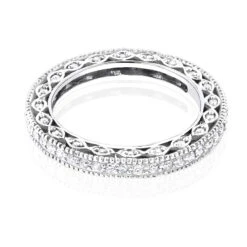 Thin 14K Yellow Gold Round Diamond Eternity Ring 0.63ct 3.4mm -H'Hen Sale Store 14k gold round diamond eternity ring 063ct p 24903 backwh