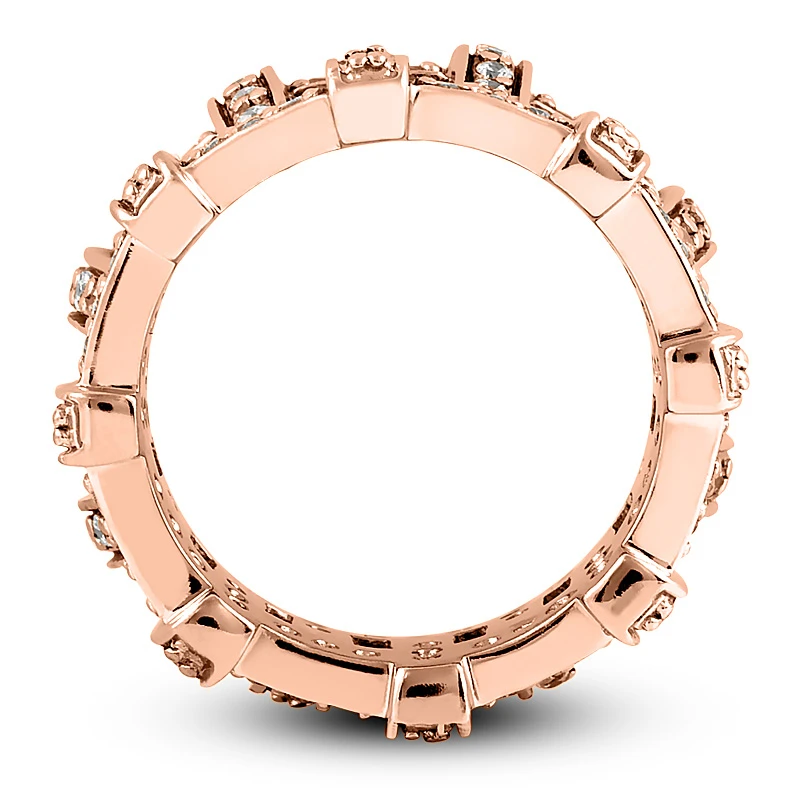 14K White Gold Round Diamond Eternity Ring 0.96ct 9 14K White Gold Round Diamond Eternity Ring 0.96ct - Image 7