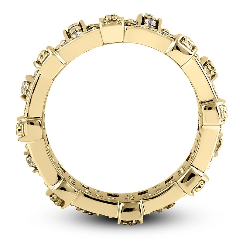 14K White Gold Round Diamond Eternity Ring 0.96ct 10 14K White Gold Round Diamond Eternity Ring 0.96ct - Image 8