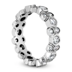 14K White Gold Round Diamond Eternity Ring 1.44ct 14 14K White Gold Round Diamond Eternity Ring 1.44ct -H'Hen Sale Store 14k gold round diamond eternity ring 144ct p 24906 back white 20220426