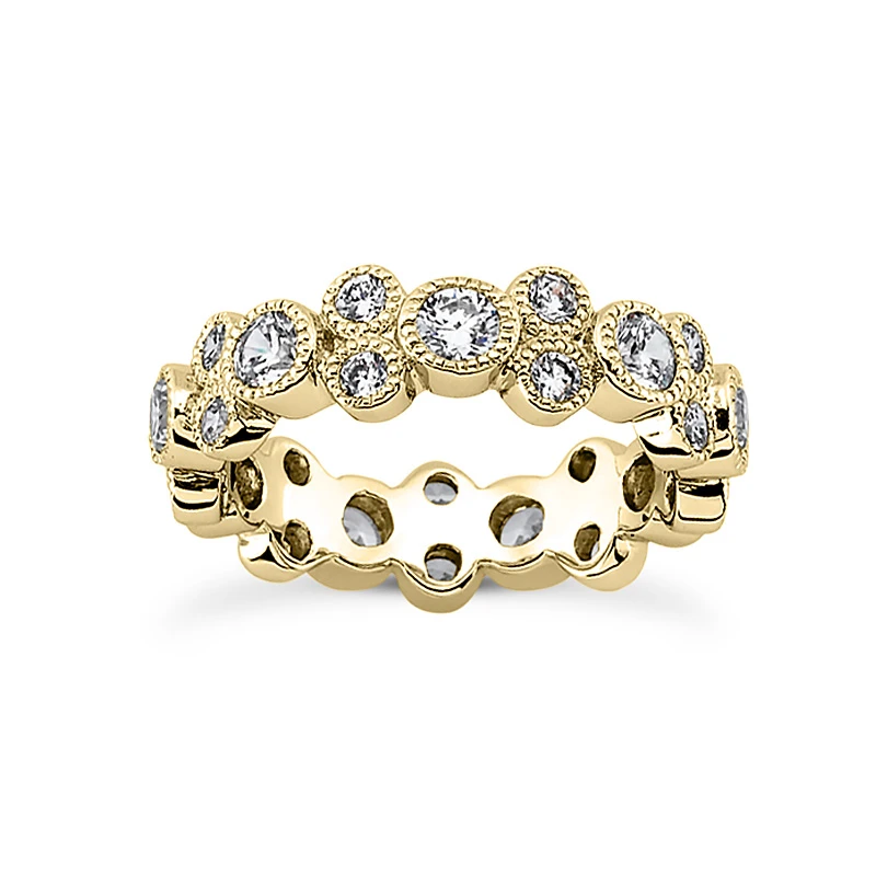 14K White Gold Round Diamond Eternity Ring 1.44ct 4 14K White Gold Round Diamond Eternity Ring 1.44ct - Image 2